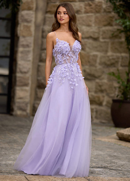Seraphic Purple A-Line Prom Dress