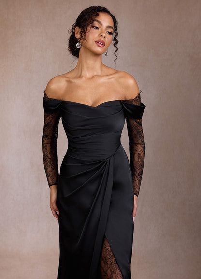 Gizela Black Lace Maxi Dress  Dress
