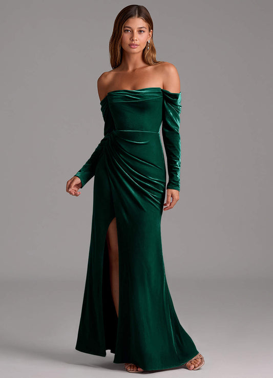 Meredith Hunter Green Maxi Dress