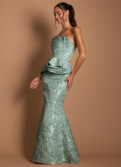 Justine Silver Sage Gown