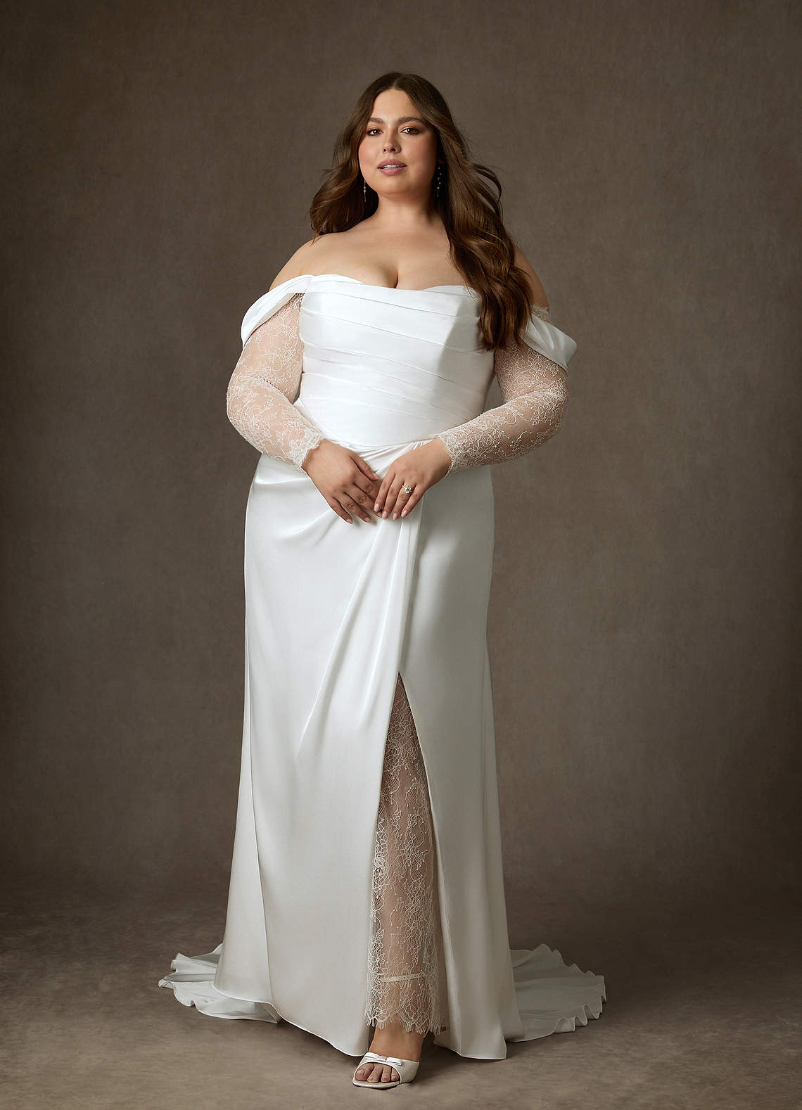 Diamond White A-Line Sweetheart Neckline Lace Dress