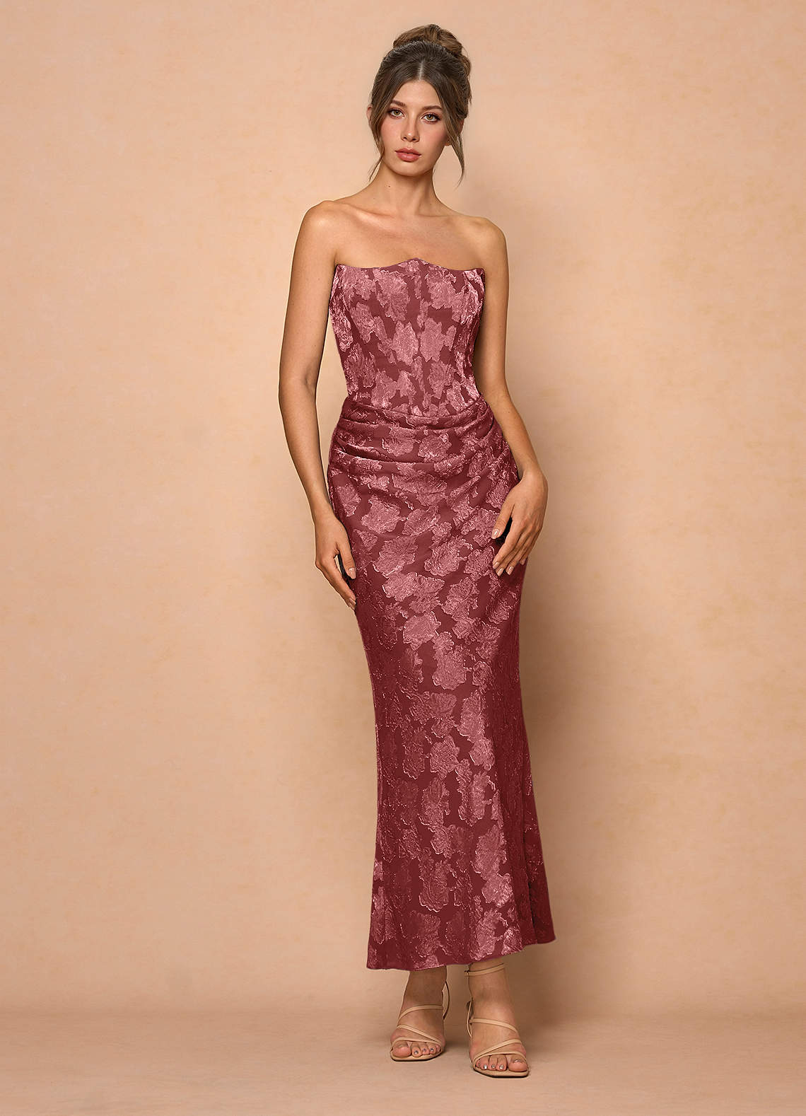 Ezrena Vintage Rose Maxi Dress