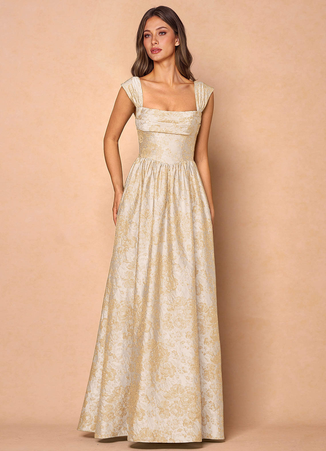 Runa Vintage Champagne Maxi Dress  Dress