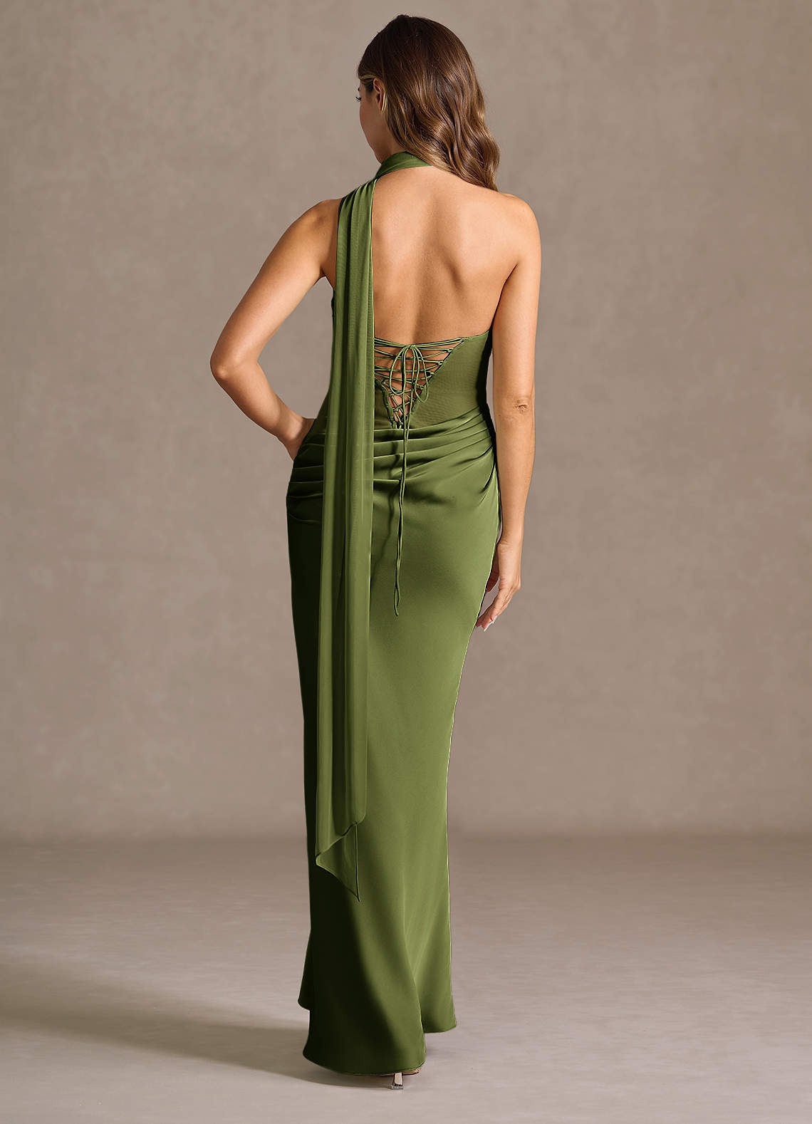 Leonore Olive Maxi Dress