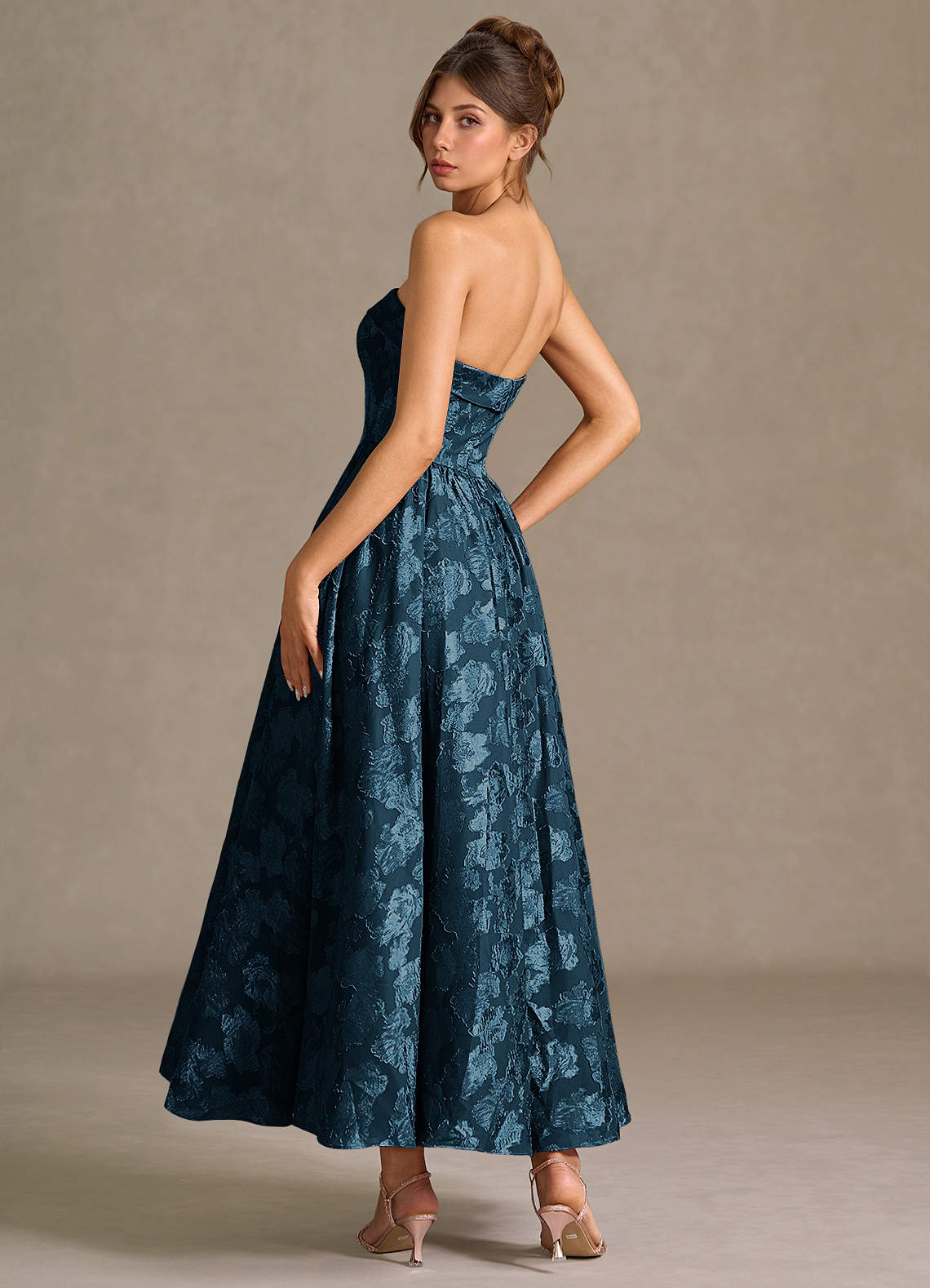 Mila Navy Midi Dress