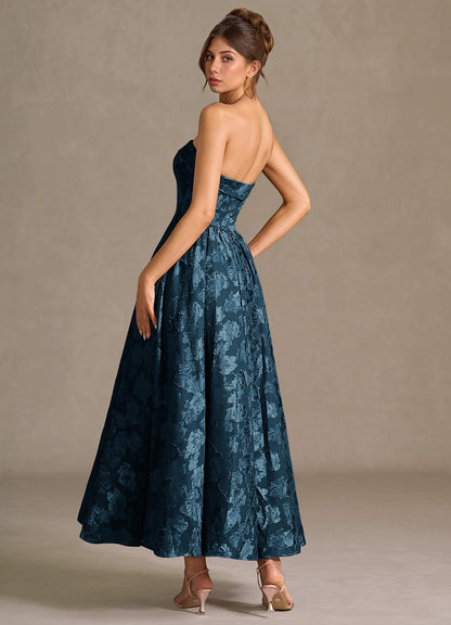 Mila Navy Midi Dress