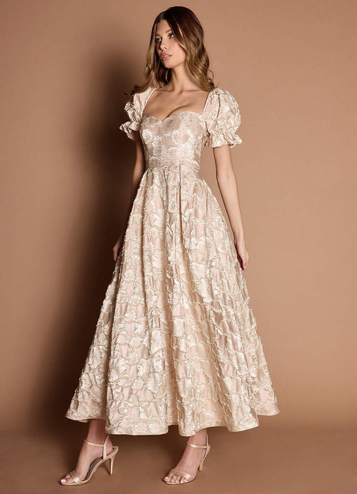 Glenda Vintage Blush Maxi Dress  Dress