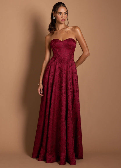Lue Dark Raspberry Maxi Dress  Dress
