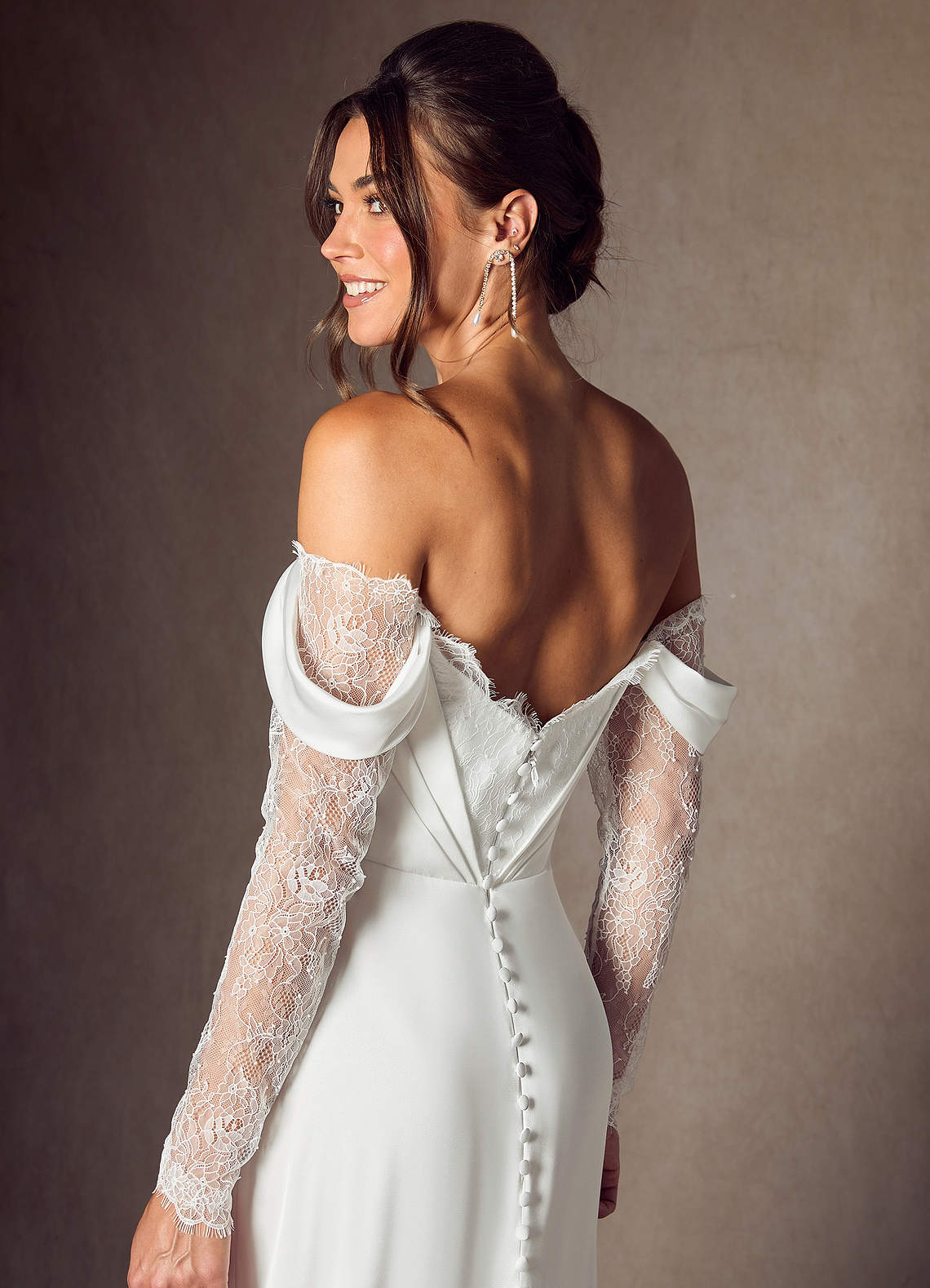 Diamond White A-Line Sweetheart Neckline Lace Dress