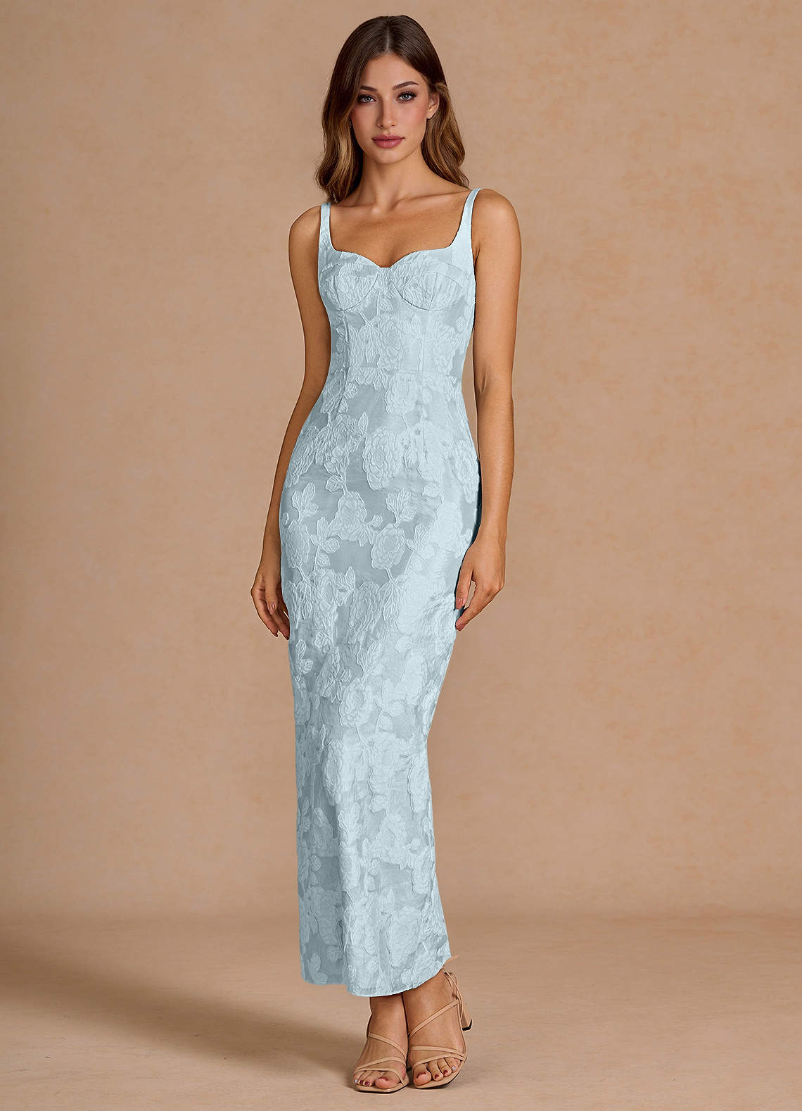 Odette Pale Blue Maxi Dress