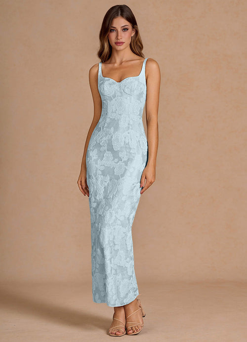 Odette Pale Blue Maxi Dress