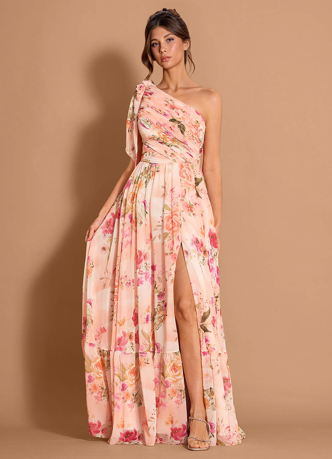 Liliana Abstract Bouquet Floral Maxi Dress