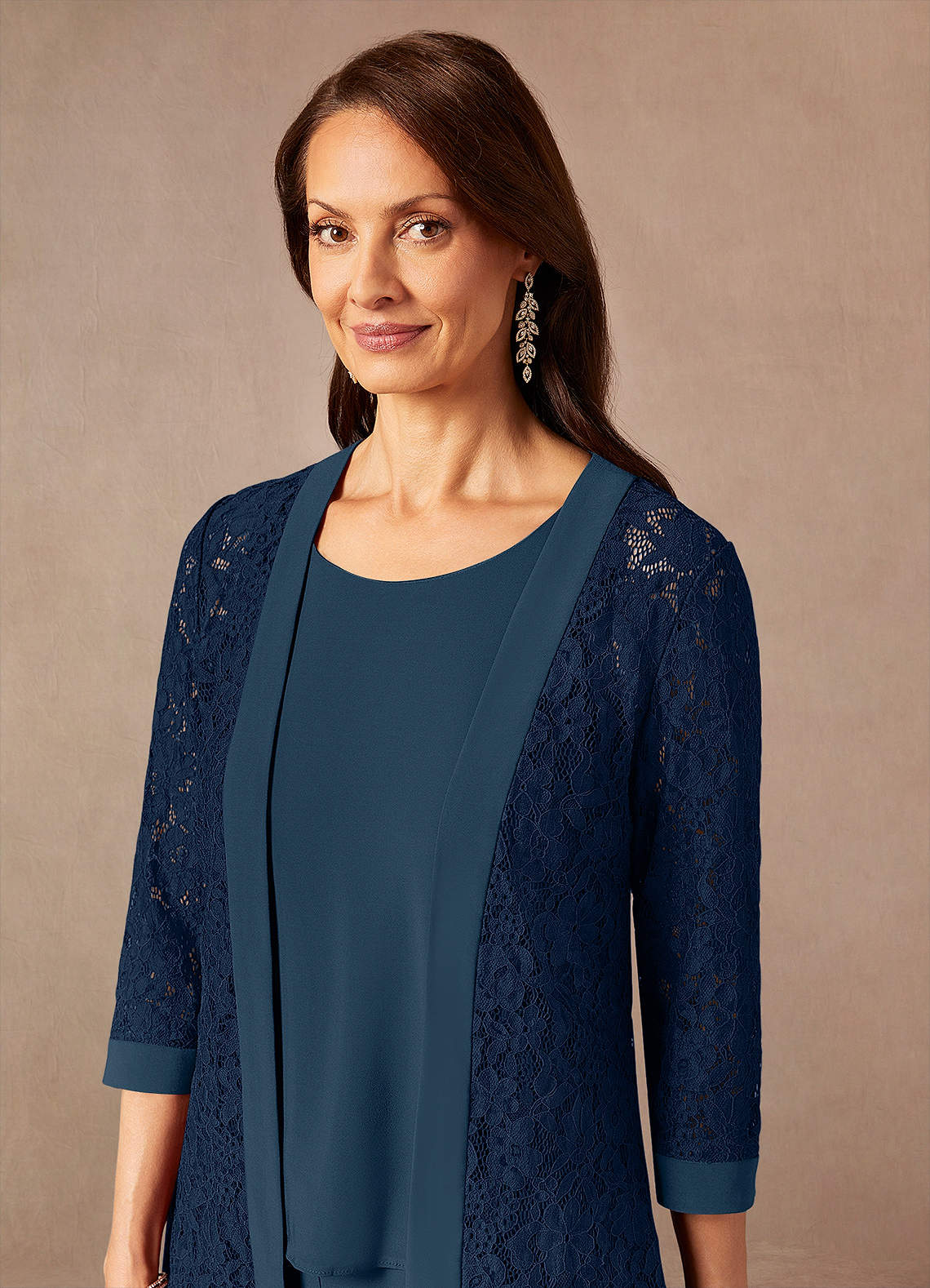 Dark Navy Neptune Jumpsuit/Pantsuit Lace Dress