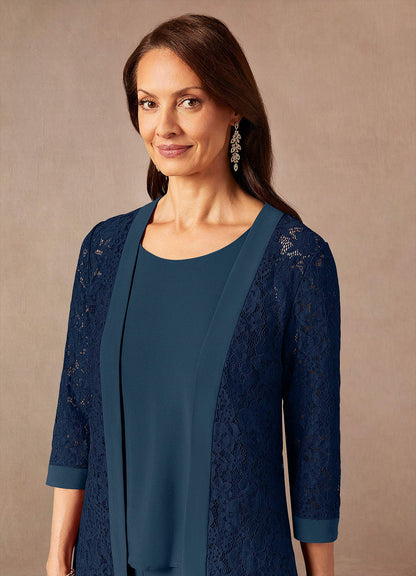 Dark Navy Neptune Jumpsuit/Pantsuit Lace Dress