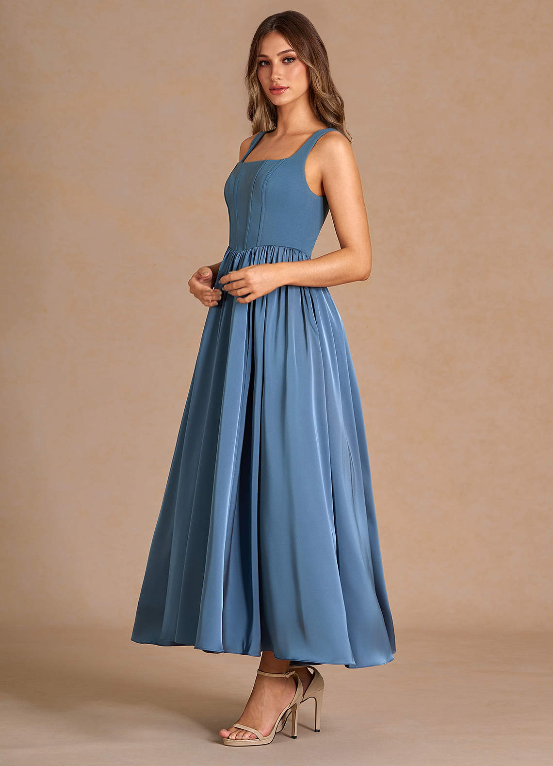 Cate Deep Blue Maxi Dress
