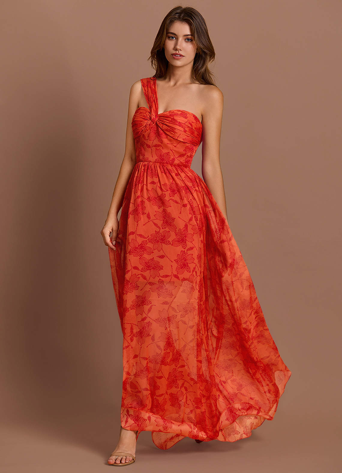 Xylia Tangerine Maxi Dress  Dress