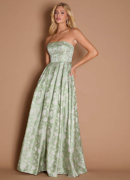 Wanda Mint Frost Gown  Dress