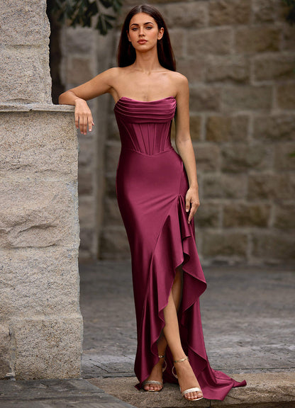 Siren Ankara Red Mermaid Prom Dress