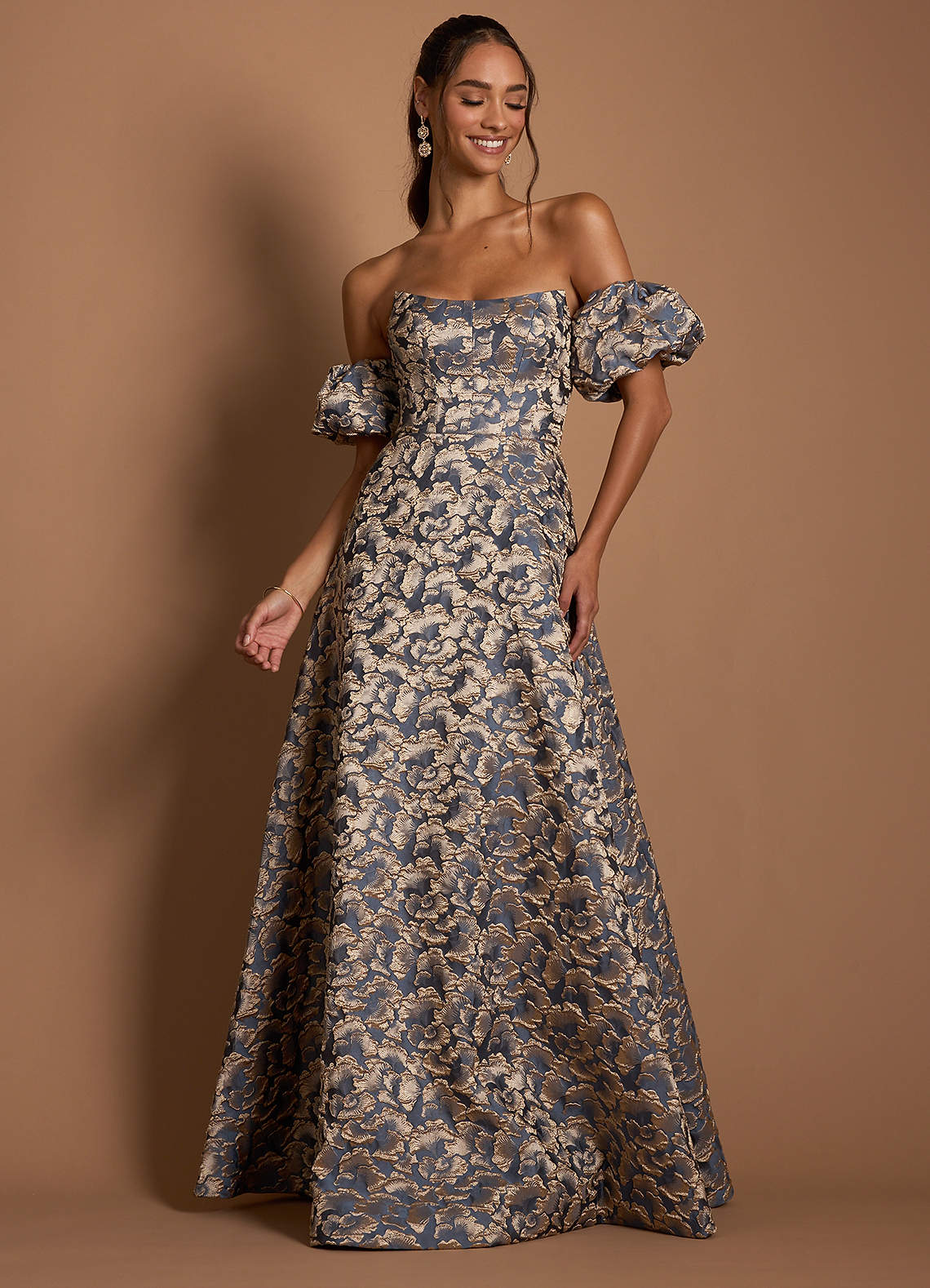 Belisse Gilded Navy Maxi Dress  Dress