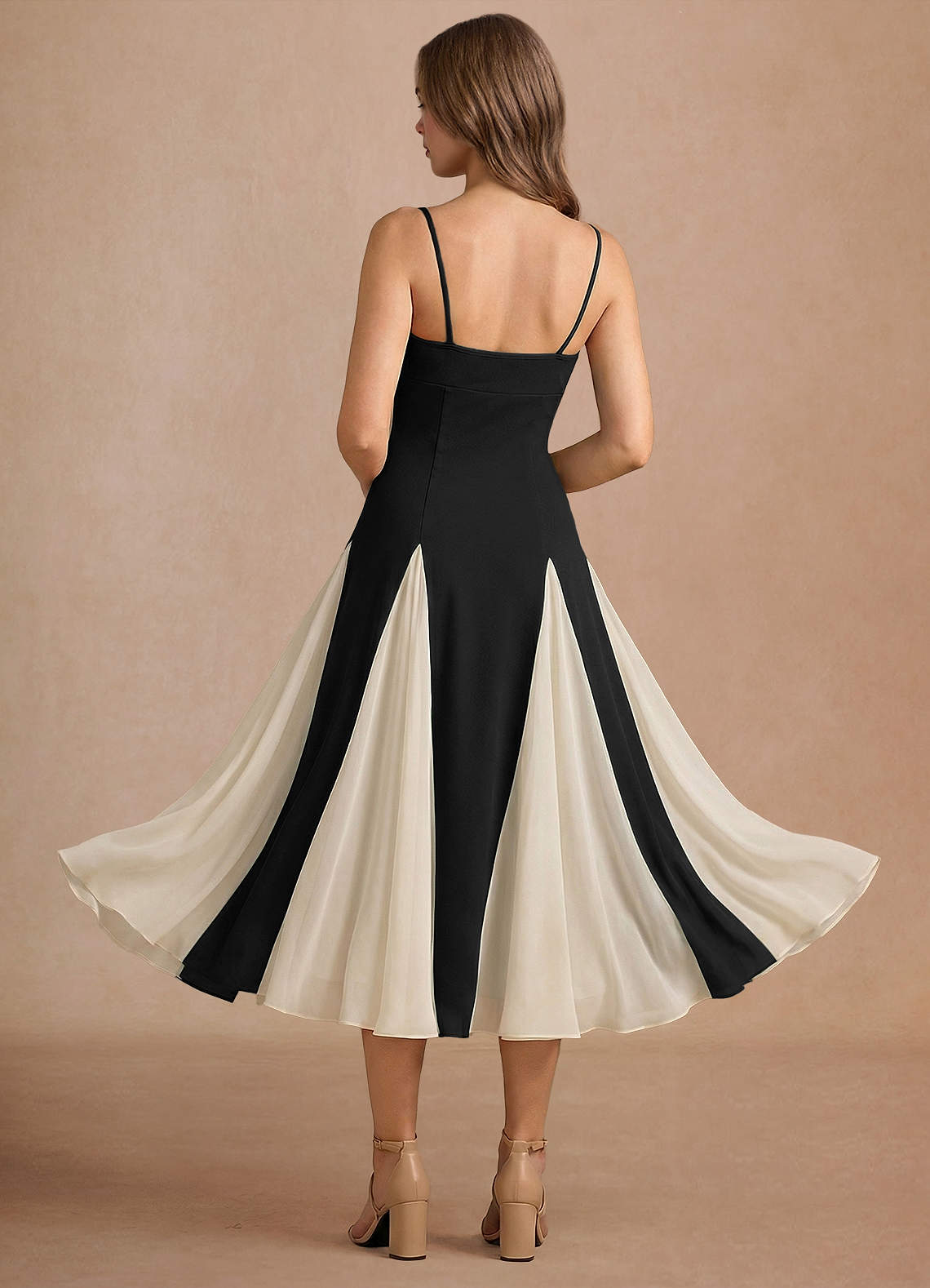 Jessenia Black Midi Dress