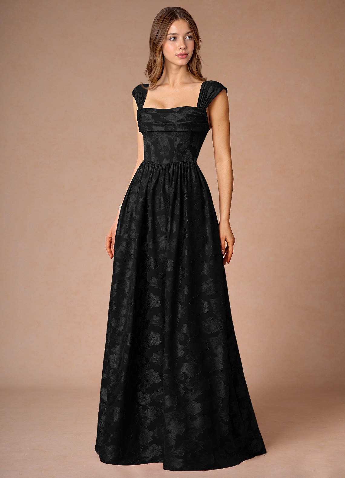 Briar Black Modest Prom Dress