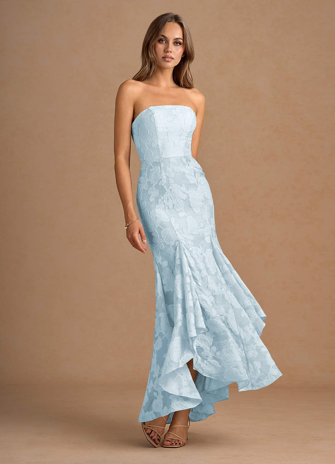 Avina Pale Blue Maxi Dress