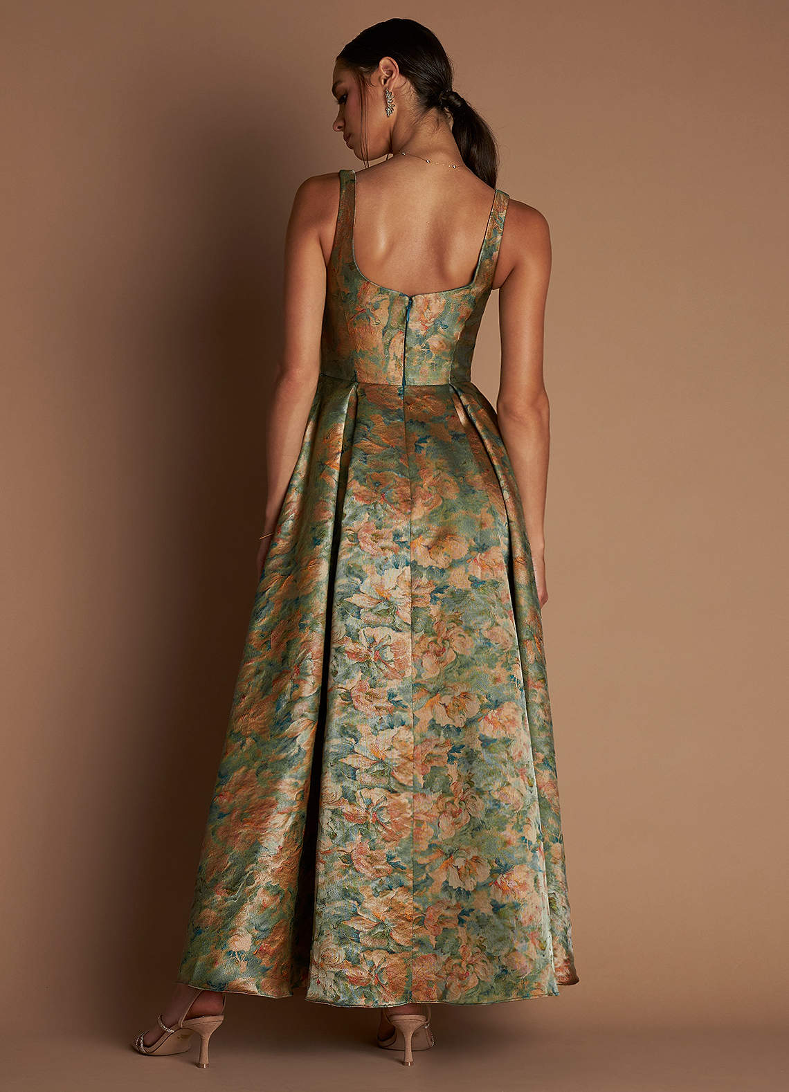 Ainslee Vintage Teal Maxi Dress  Dress