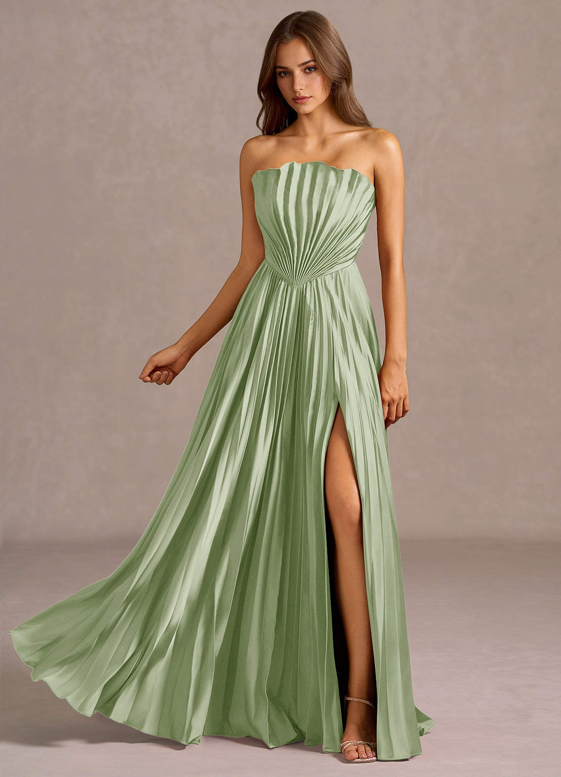 Kaia Light Green Maxi Dress  Dress