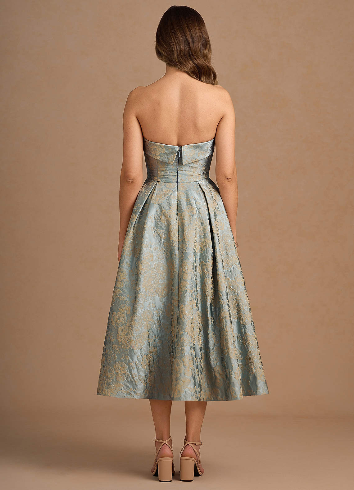Cecilia Vintage Blue Midi Dress