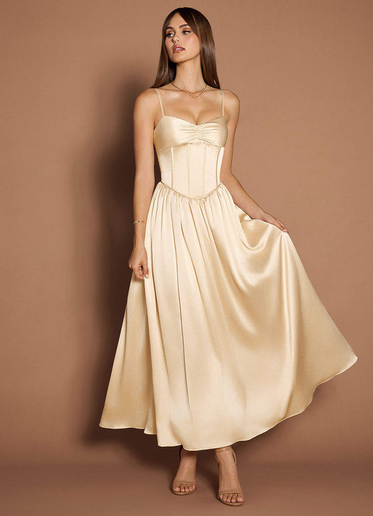 Lylla Cream Maxi Dress