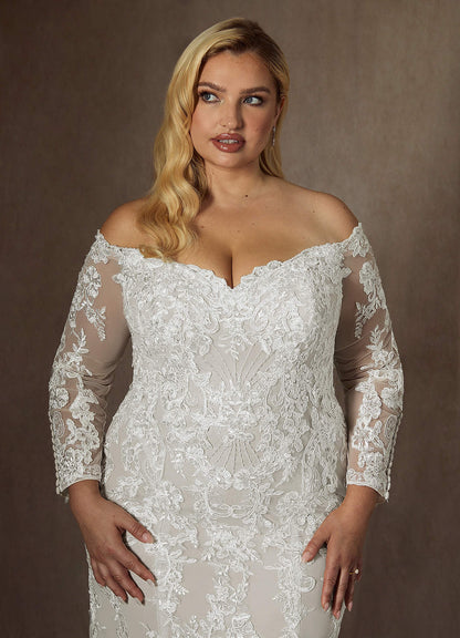 Diamond White Mermaid Sequins Tulle Dress