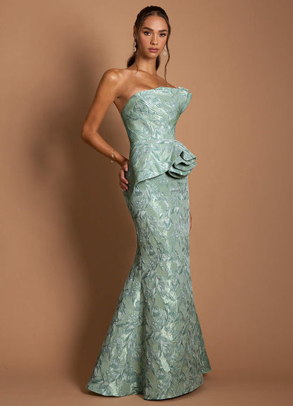 Justine Silver Sage Gown