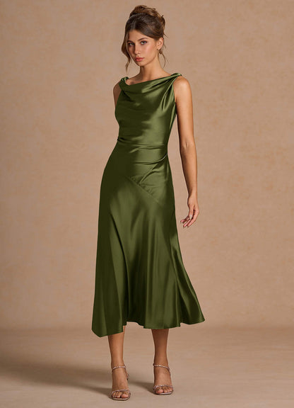 Adriana Olive Midi Dress  Dress
