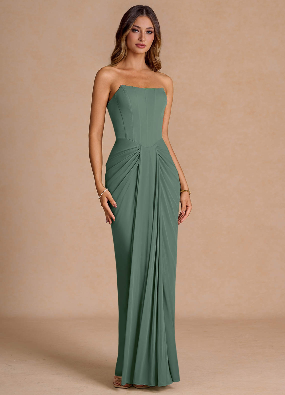 Anais Eucalyptus Maxi Dress
