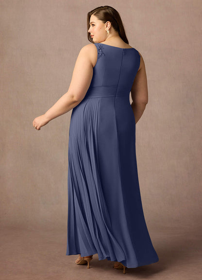 Stormy A-Line Sequins Chiffon Dress