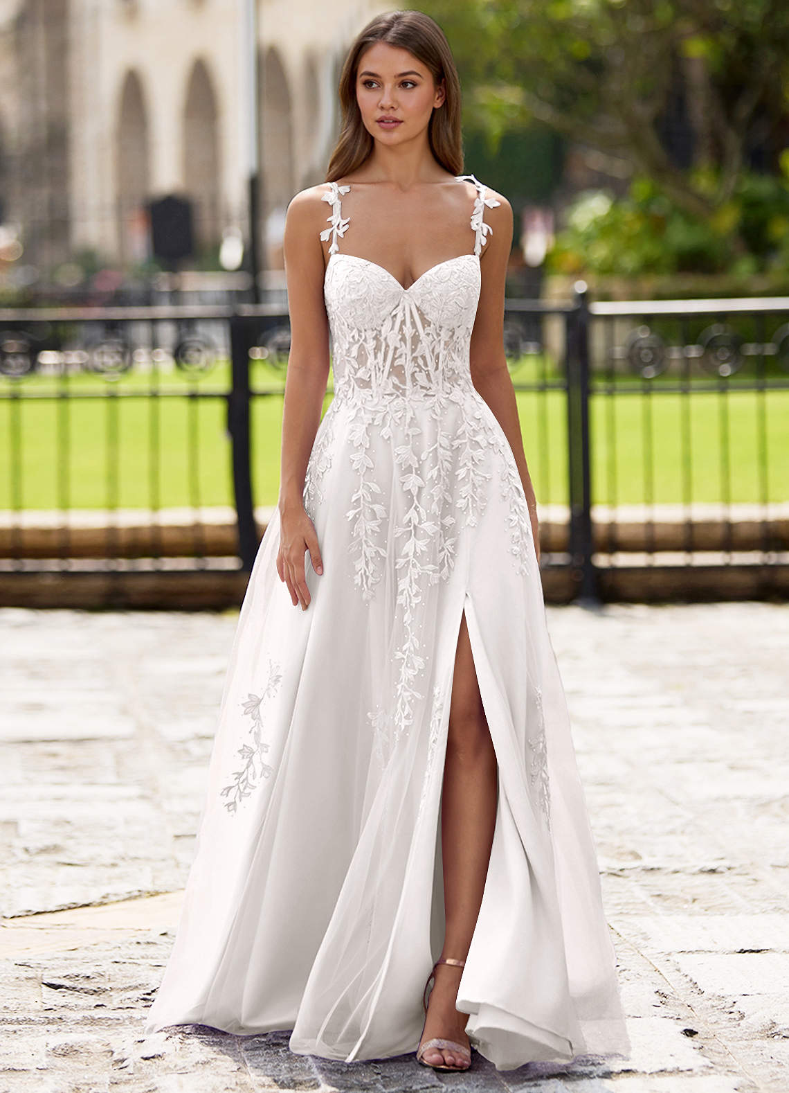 Dreamscape White A-Line Prom Dress  Dress