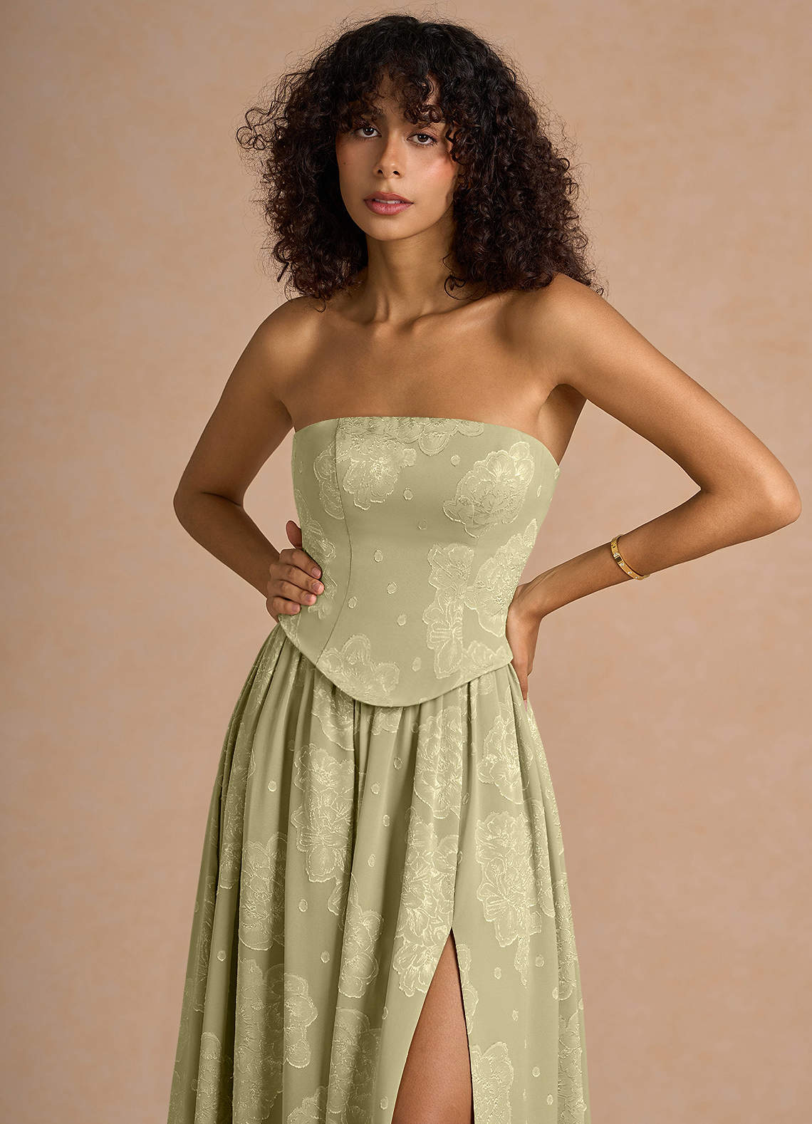 Isaura Celadon Maxi Dress  Dress