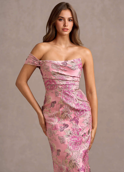 Cosima Rose Pink Maxi Dress