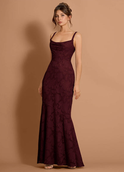Aubrey Wine Maxi Dress