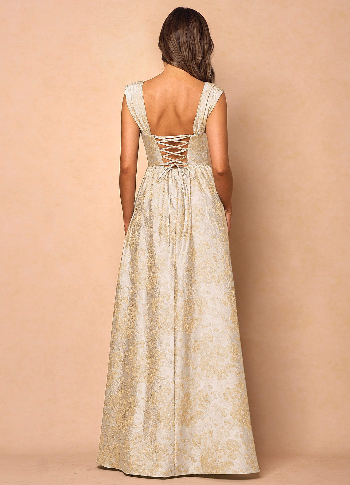 Runa Vintage Champagne Maxi Dress  Dress