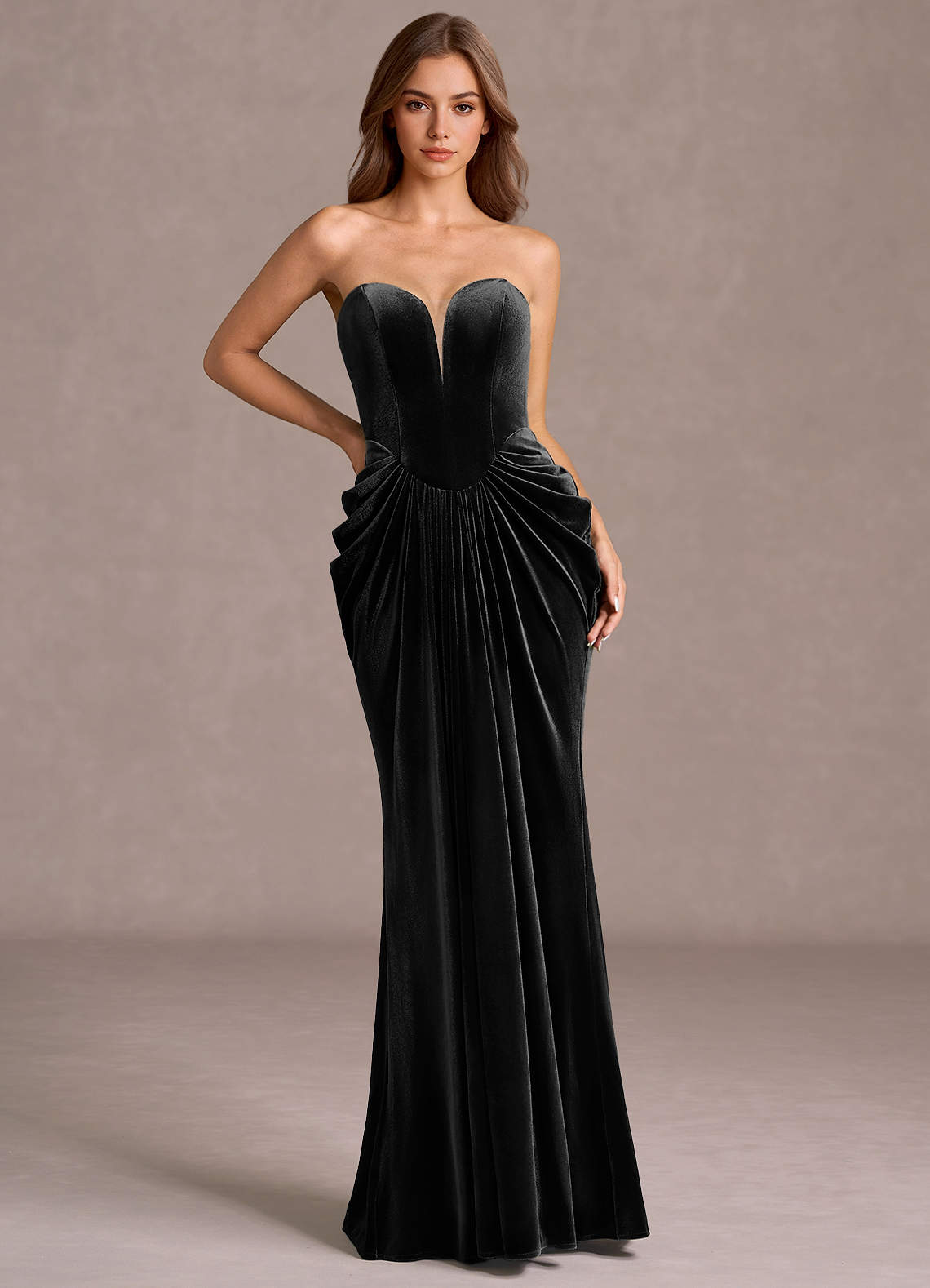 Sylvie Black Maxi Gown  Dress