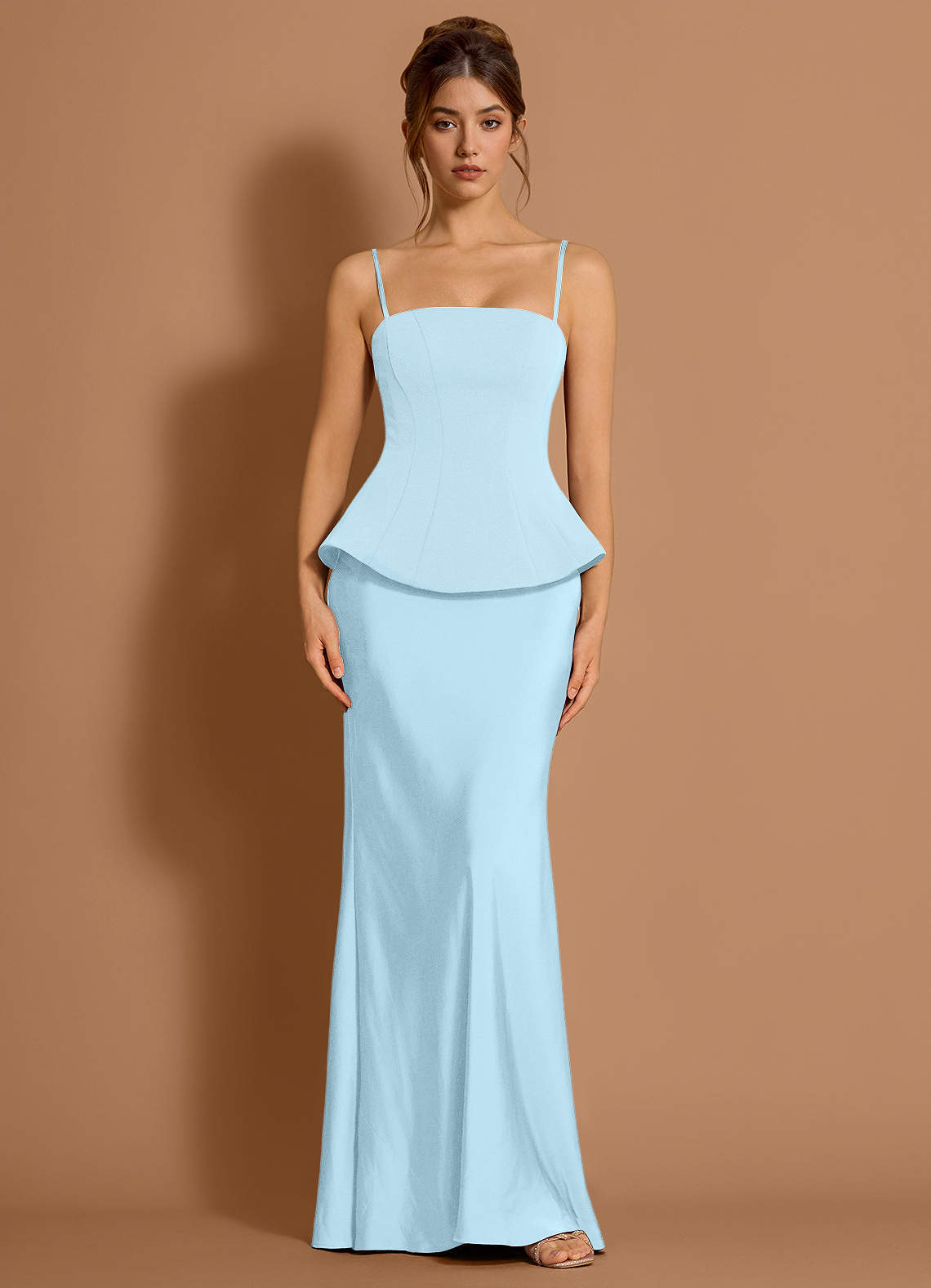 Zeraya Sky Blue Maxi Dress  Dress