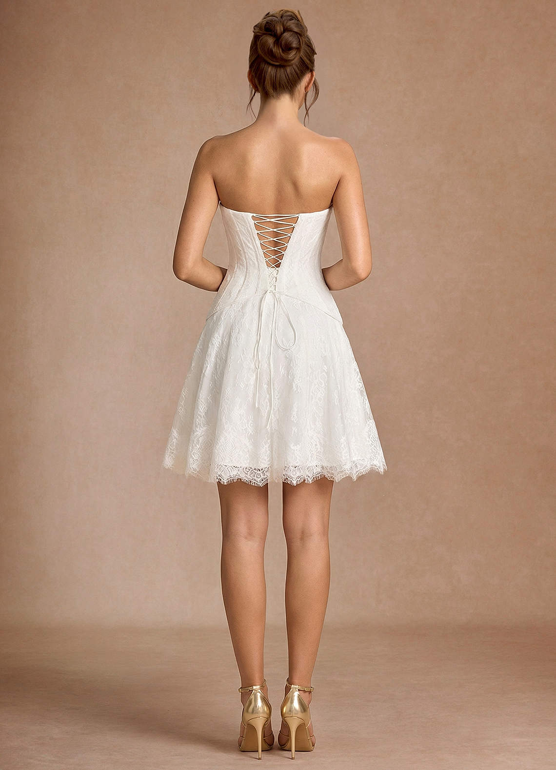 Avelyn White Mini Dress