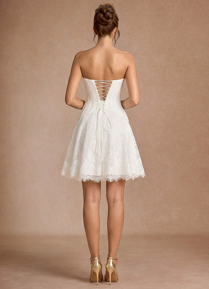 Avelyn White Mini Dress