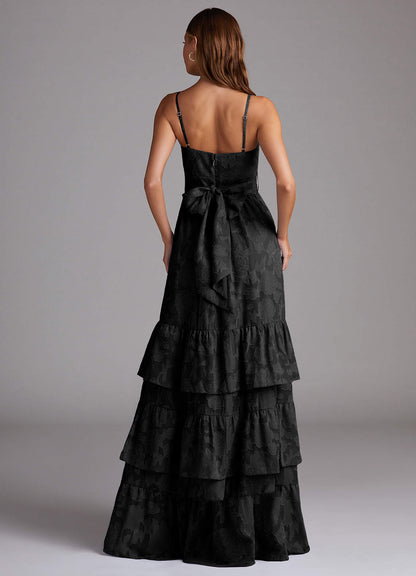 Nathalia Black Maxi Dress