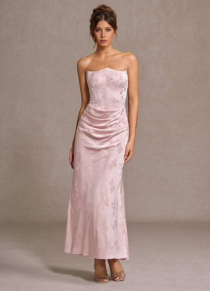 Amabel Soft Pink Maxi Dress  Dress