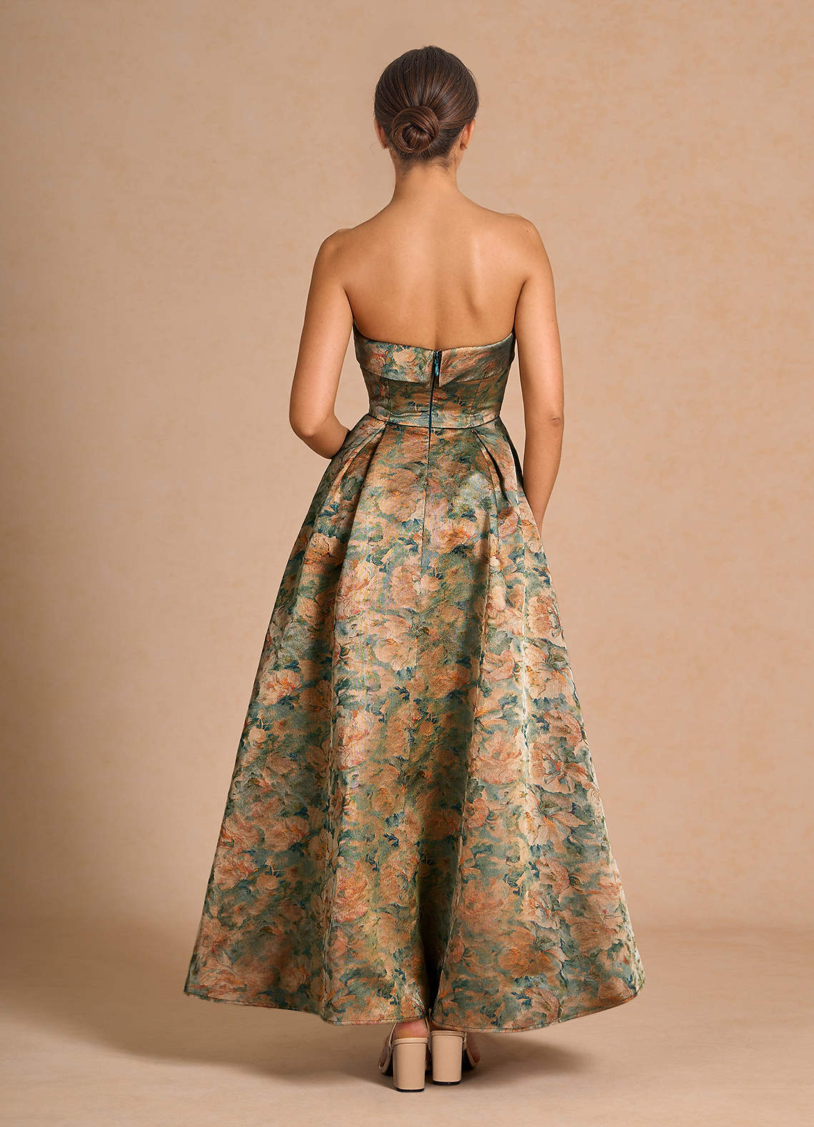 Céleste Vintage Teal Maxi Dress  Dress