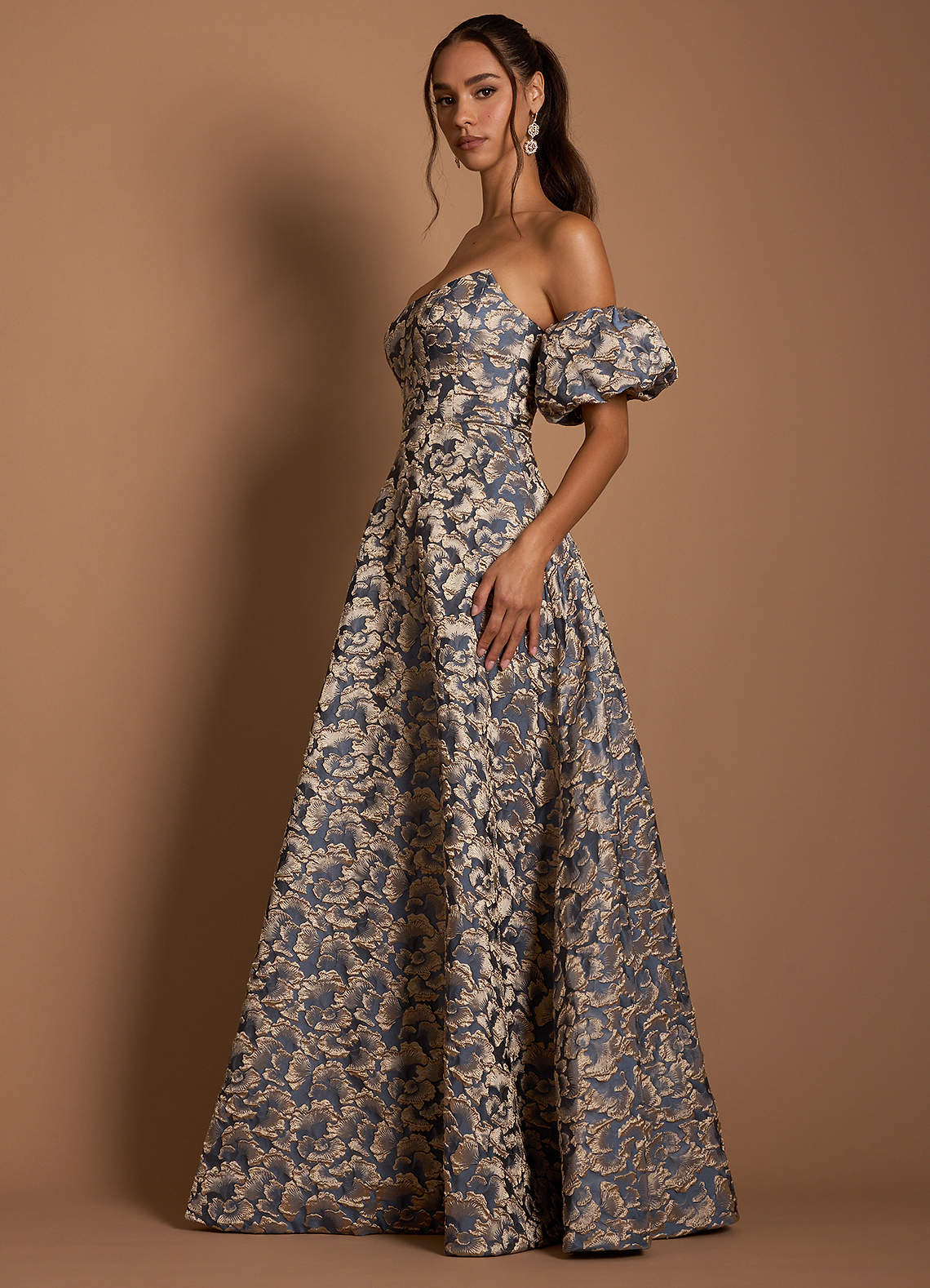 Belisse Gilded Navy Maxi Dress  Dress