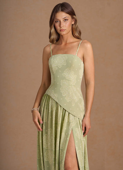 Marcella Celadon Maxi Dress  Dress