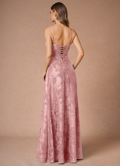 Hollis Coral Pink Lace Back Maxi Dress  Dress